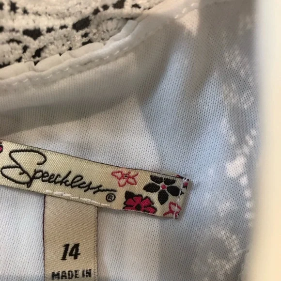 Speechless Women's Size 14 Top White Tunic Blouse Sleeveless NWOT - Picture 14 of 16